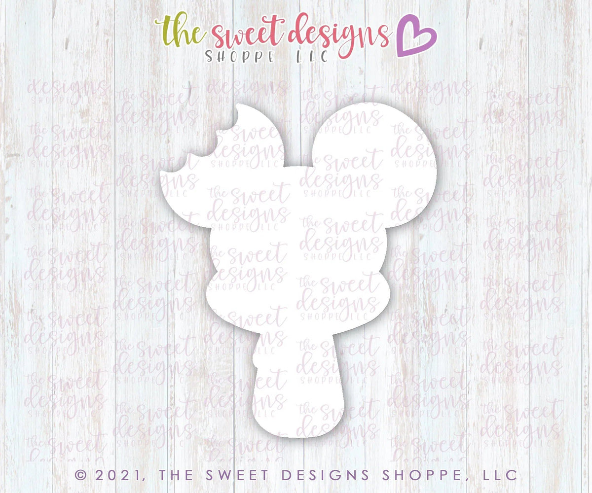 Cookie Cutters - Popsicle with bite - Theme Park Snack - Cookie Cutter - The Sweet Designs Shoppe - TSDS - - ALL,Birthday,Cookie Cutter,Food,Food and Beverage,Food beverages,kids,Kids / Fantasy,mouse,Promocode,STL,summer,Sweet,Sweets,Theme Park,Travel