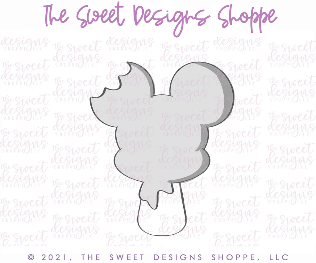 Cookie Cutters - Popsicle with bite - Theme Park Snack - Cookie Cutter - The Sweet Designs Shoppe - TSDS - - ALL,Birthday,Cookie Cutter,Food,Food and Beverage,Food beverages,kids,Kids / Fantasy,mouse,Promocode,summer,Sweet,Sweets,Theme Park,Travel