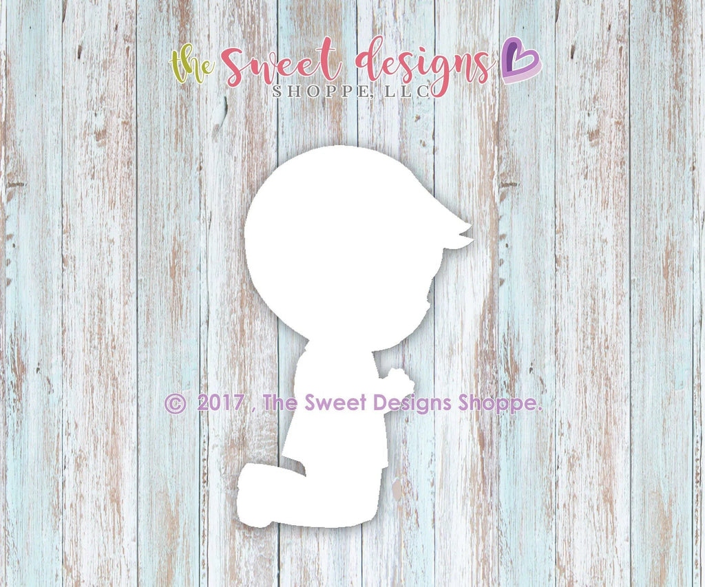 Cookie Cutters - Praying Boy - Felix v2- Cookie Cutter - The Sweet Designs Shoppe - - ALL, communion, Cookie Cutter, First Communion, Promocode, Religious