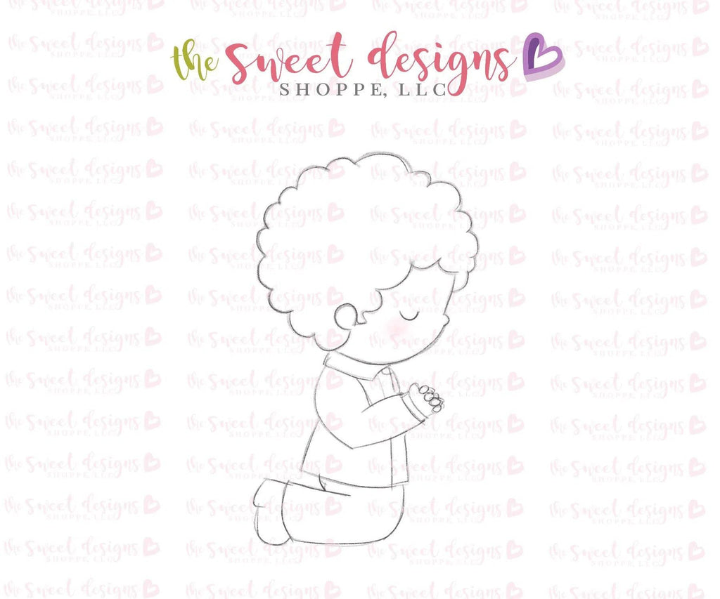Cookie Cutters - Praying Boy - Samuel v2- Cookie Cutter - The Sweet Designs Shoppe - TSDS - - ALL,communion,Cookie Cutter,First Communion,Promocode,Religious