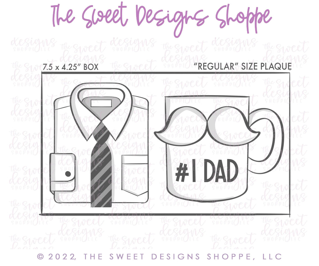 Cookie Cutters - Preppy Dad Cutters Set - Set of 2 - Cutters - Sweet Designs Shoppe - - Accesories, Accessories, accessory, ALL, Clothing / Accessories, Cookie Cutter, dad, Father, father's day, Food and Beverage, Food beverages, grandfather, Mini Sets, Plaque, Plaques, PLAQUES HANDLETTERING, Promocode, regular sets, set, text