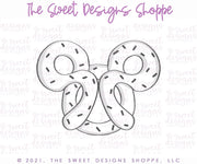 Cookie Cutters - Pretzel Theme Park Snack - Cookie Cutter - The Sweet Designs Shoppe - TSDS - - ALL,Birthday,Cookie Cutter,Food,Food and Beverage,Food beverages,kids,Kids / Fantasy,mouse,Promocode,STL,summer,Sweet,Sweets,Theme Park,Travel