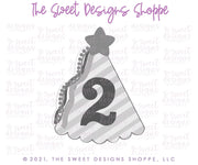 Cookie Cutters - Princess Birthday Hat - Cookie Cutter - The Sweet Designs Shoppe - TSDS - - ALL,Birthday,Cookie Cutter,Fantasy,kid,kids,Kids / Fantasy,New Year,Promocode,STL
