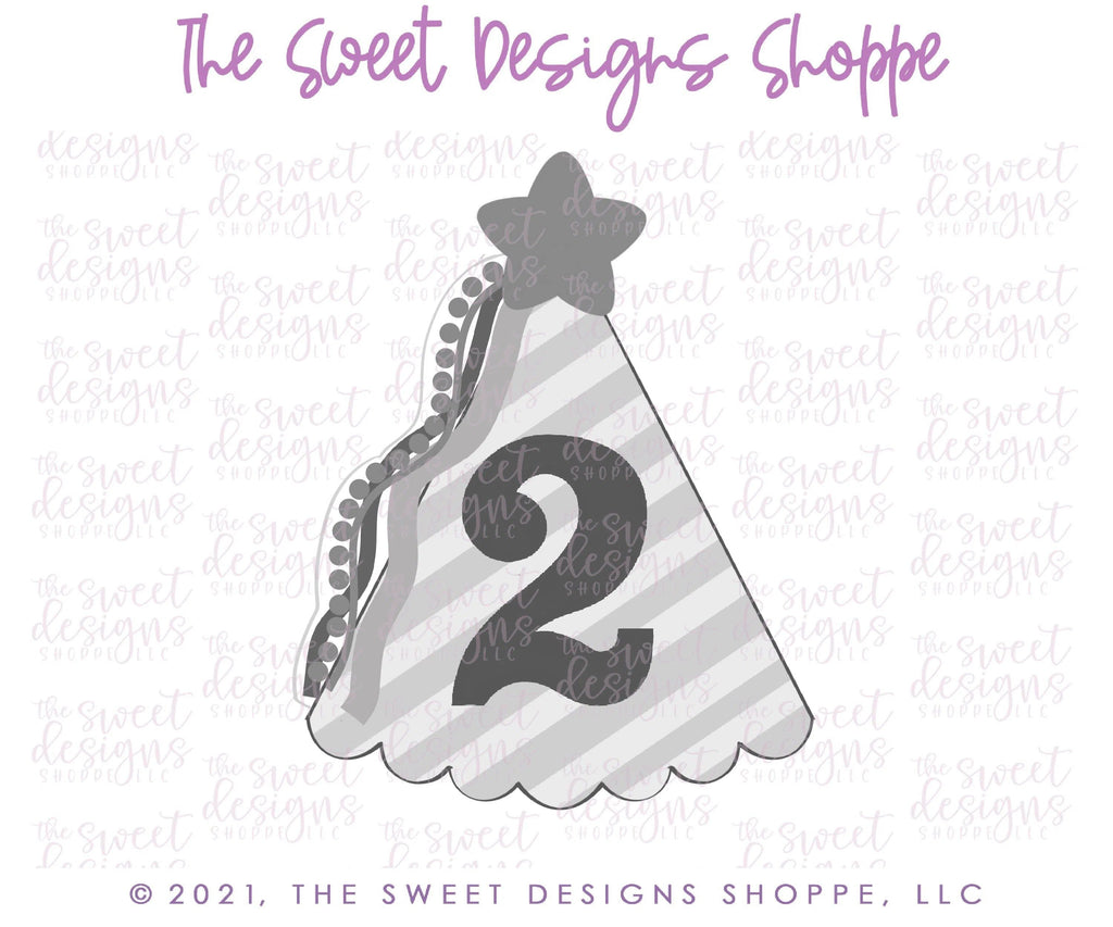 Cookie Cutters - Princess Birthday Hat - Cookie Cutter - The Sweet Designs Shoppe - TSDS - - ALL,Birthday,Cookie Cutter,Fantasy,kid,kids,Kids / Fantasy,New Year,Promocode