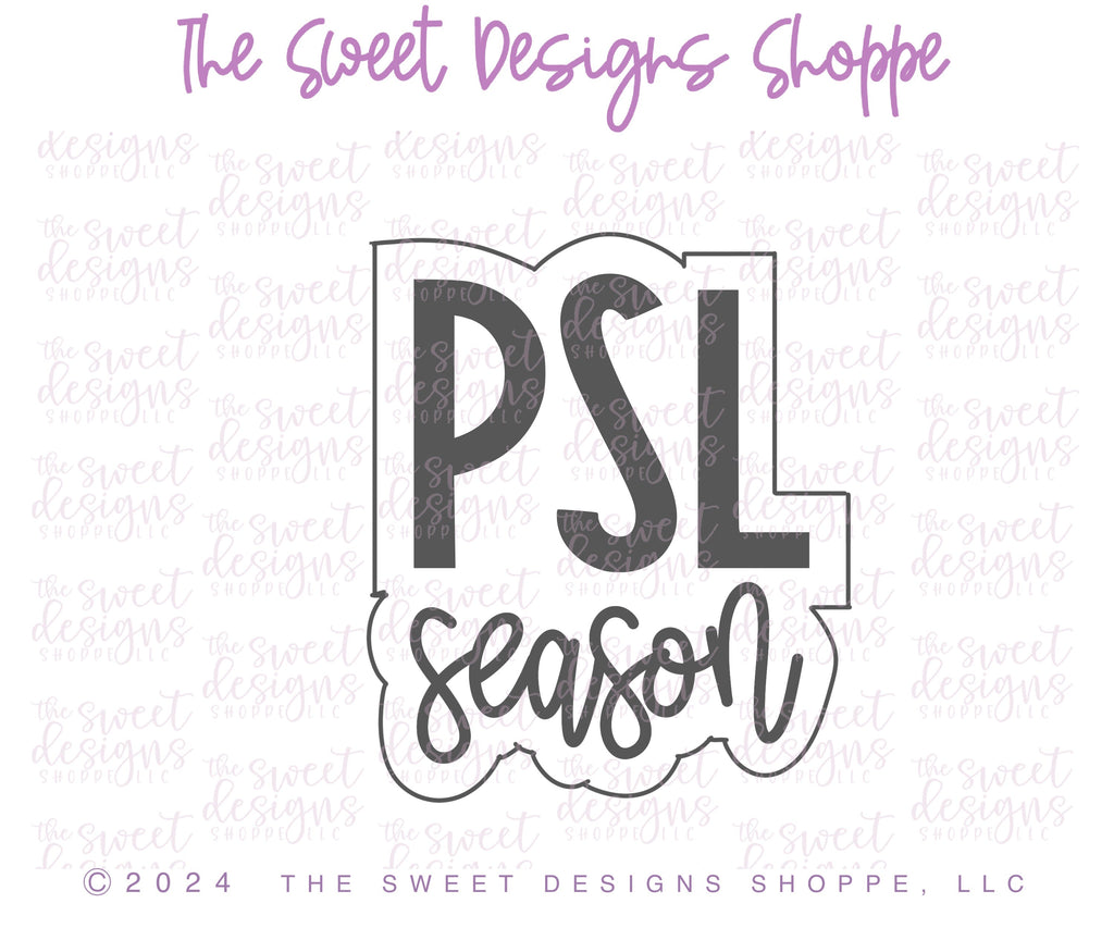 Cookie Cutters - PSL Season Plaque - Cookie Cutter - The Sweet Designs Shoppe - - ALL, Cookie Cutter, halloween, Mom Plaque, new, Plaques, PLAQUES HANDLETTERING, Promocode