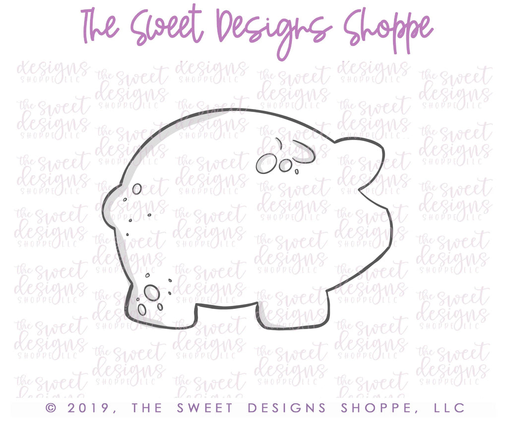Cookie Cutters - Puerquito - Cutter - Sweet Designs Shoppe - - ALL, Animal, Cookie Cutter, Croissant, Cuerno, Food, Mexico, Pan Dulce, Pig, Piggybank, Promocode, Sweet, Sweets