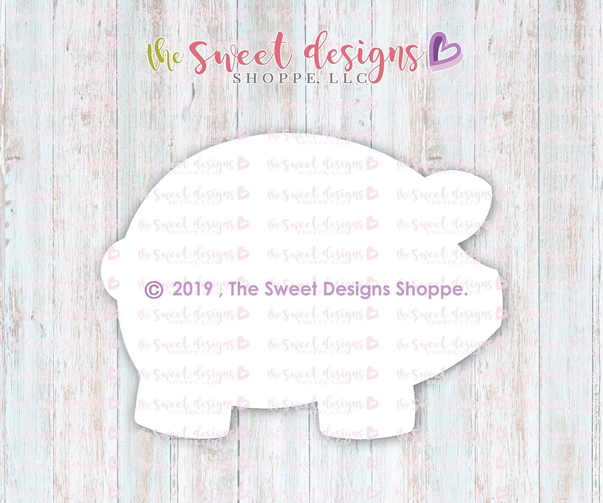 Cookie Cutters - Puerquito - Cookie Cutter - The Sweet Designs Shoppe - TSDS - - ALL,Animal,Animals,Cookie Cutter,Croissant,Cuerno,Food,Mexico,Pan Dulce,Pig,Piggybank,Promocode,STL,Sweet,Sweets