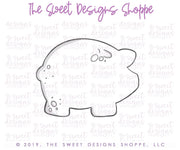 Cookie Cutters - Puerquito - Cookie Cutter - The Sweet Designs Shoppe - TSDS - - ALL,Animal,Animals,Cookie Cutter,Croissant,Cuerno,Food,Mexico,Pan Dulce,Pig,Piggybank,Promocode,STL,Sweet,Sweets