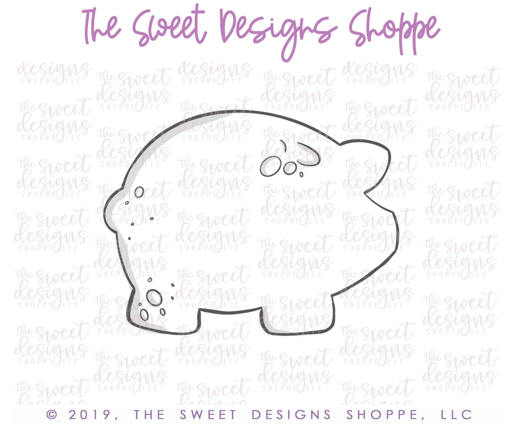 Cookie Cutters - Puerquito - Cookie Cutter - The Sweet Designs Shoppe - - ALL, Animal, Cookie Cutter, Croissant, Cuerno, Food, Mexico, Pan Dulce, Pig, Piggybank, Promocode, Sweet, Sweets