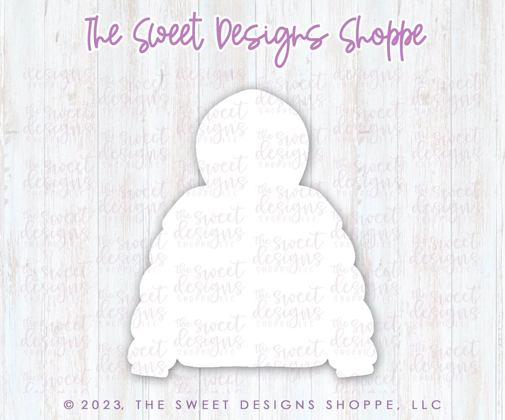 Cookie Cutters - Puffy Jacket - Cookie Cutter - The Sweet Designs Shoppe - - Accesories, ALL, Christmas, Christmas / Winter, Christmas Cookies, Clothing / Accessories, Cookie Cutter, dad, Fashion, Girl, Promocode, Winter