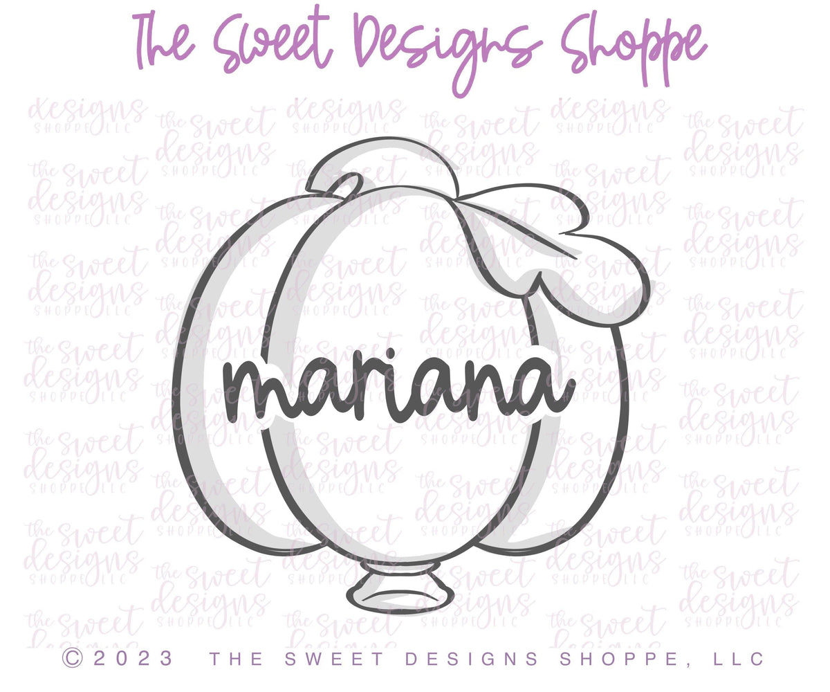 Cookie Cutters - Pumpkin Balloon - Cookie Cutter - The Sweet Designs Shoppe - TSDS - - ALL,Balloon,balloons,Birthday,Cookie Cutter,Fall / Halloween,halloween,happybirthdday,Promocode,Pumpkin,Pumpkin Balloon,STL