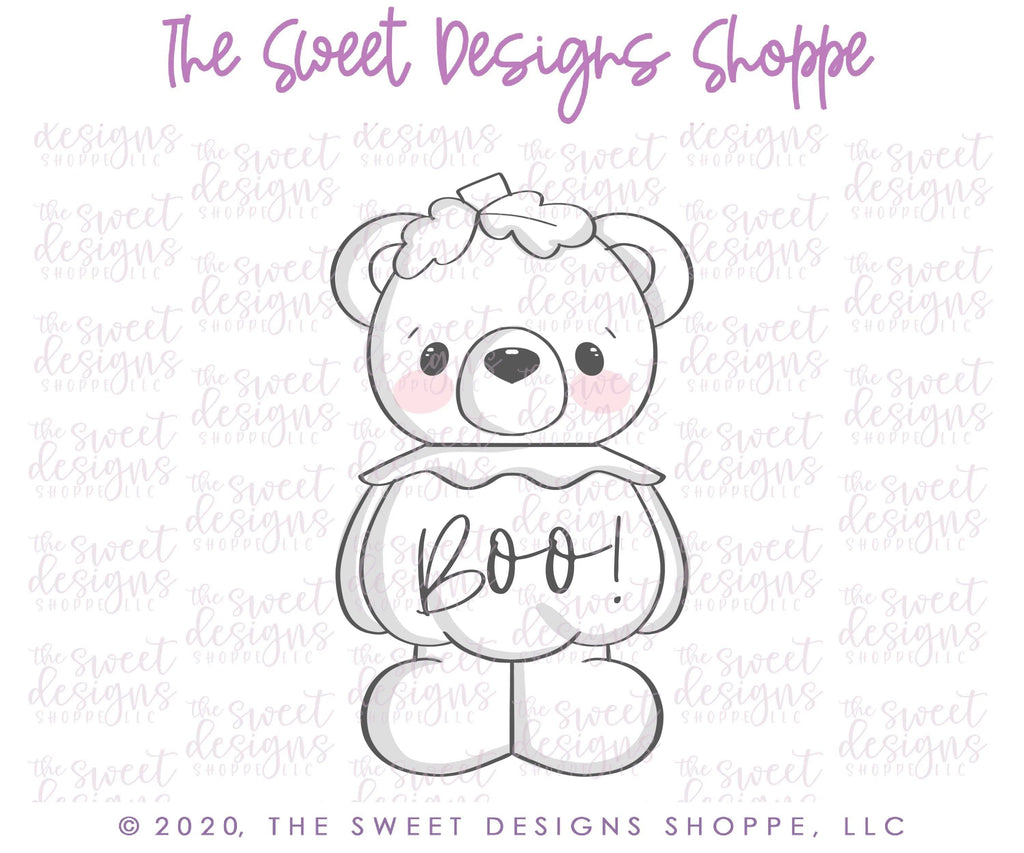 Cookie Cutters - Pumpkin Bear - Cookie Cutter - The Sweet Designs Shoppe - TSDS - - ALL,Animal,animal plaque,Animals,Animals and Insects,Cookie Cutter,Fall / Thanksgiving,halloween,Promocode