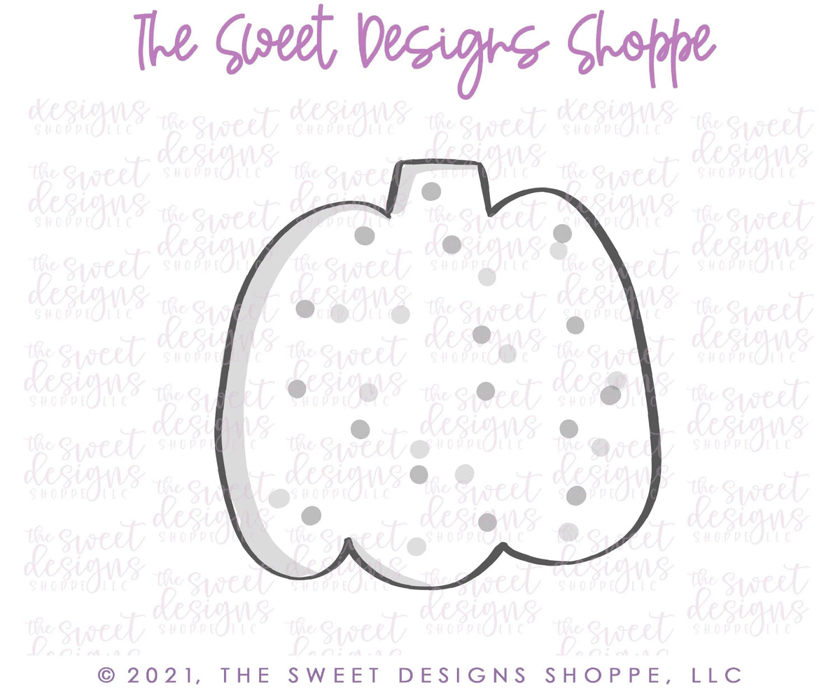 Cookie Cutters - Pumpkin Frosted Cracker - Cookie Cutter - The Sweet Designs Shoppe - TSDS - - ALL,Autumn,Cookie Cutter,cracker,Fall,Fall / Halloween,Fall / Thanksgiving,Frosted Cracker,Fruits and Vegetables,Halloween,Promocode,Pumpkin,STL,thanksgiving