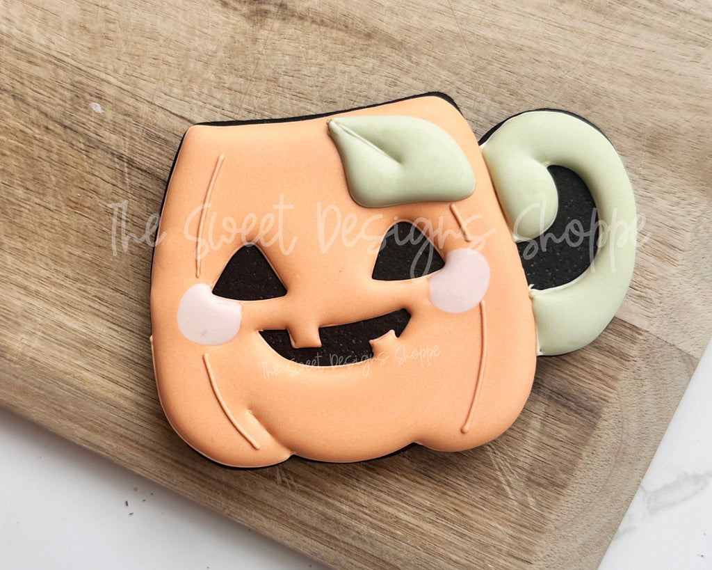 Cookie Cutters - Pumpkin Mug - Cookie Cutter - The Sweet Designs Shoppe - - ALL, Cookie Cutter, Food, Food & Beverages, Food and Beverage, halloween, new, Promocode