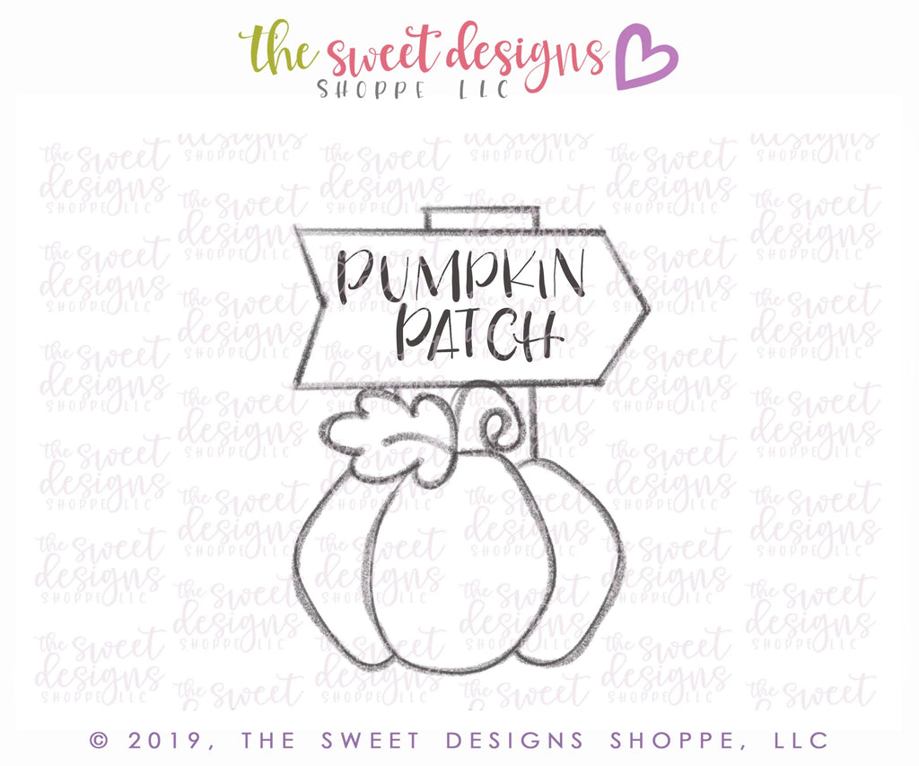 Cookie Cutters - Pumpkin Patch - Cookie Cutter - The Sweet Designs Shoppe - - ALL, Cookie Cutter, Customize, Fall, Fall / Thanksgiving, Fall Halloween, Food, Fruits and Vegetables, Halloween, nature, Promocode, Pumpkin, Vegetable