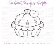 Cookie Cutters - Pumpkin Pie with Leaf 2025 - Cookie Cutter - The Sweet Designs Shoppe - TSDS - - ALL,Cookie Cutter,Fall,Fall / Halloween,Fall / Thanksgiving,Food,Food & Beverages,Halloween,Pie,Promocode,Pumpkin,Pumpkin Spice,STL,thanksgiving