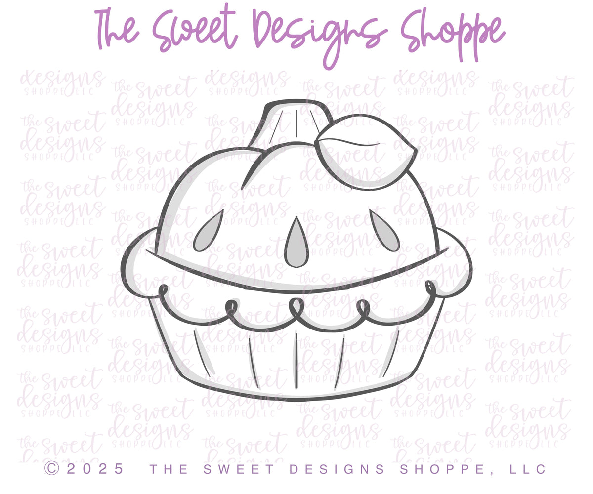 Cookie Cutters - Pumpkin Pie with Leaf 2025 - Cookie Cutter - The Sweet Designs Shoppe - TSDS - - ALL,Cookie Cutter,Fall,Fall / Halloween,Fall / Thanksgiving,Food,Food & Beverages,Halloween,Pie,Promocode,Pumpkin,Pumpkin Spice,STL,thanksgiving