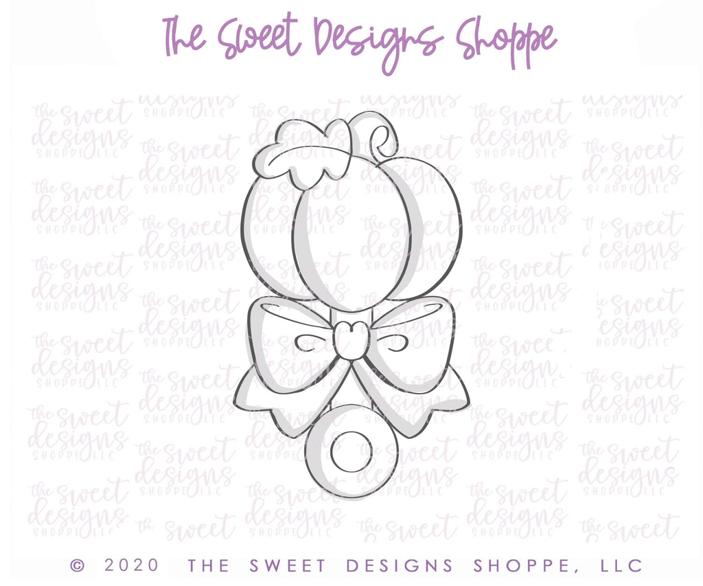 Cookie Cutters - Pumpkin Rattle - Cookie Cutter - The Sweet Designs Shoppe - TSDS - - ALL,Baby,baby shower,baby toys,babyshower,Cookie Cutter,Fall,Fall / Halloween,Fall / Thanksgiving,Fall Woodlands,Fantasy,halloween,Halloween / Fall / Thanksgiving,Kids / Fantasy,Promocode,STL,toys