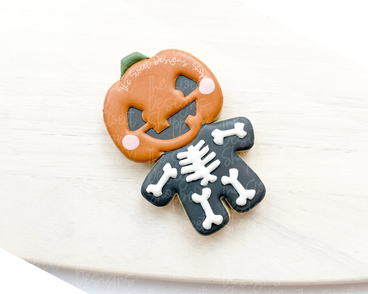 Cookie Cutters - Pumpkin Skeleton - Cookie Cutter - The Sweet Designs Shoppe - TSDS - - ALL,Cookie Cutter,halloween,Promocode,STL