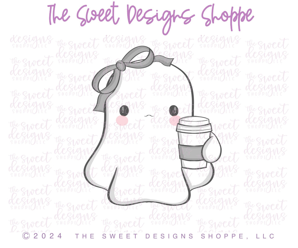 Cookie Cutters - Pumpkin Spice Ghost - Cookie Cutter - The Sweet Designs Shoppe - - ALL, Cookie Cutter, halloween, new, Promocode