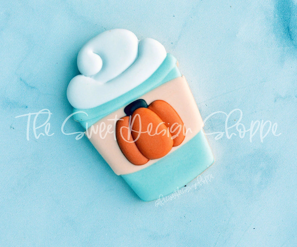 Cookie Cutters - Pumpkin Spice Latte - Cookie Cutter - The Sweet Designs Shoppe - TSDS - - ALL,Coffee,coffee paper cup,Cookie Cutter,fall,Fall / Thanksgiving,Food,Food and Beverage,Food beverages,halloween,Nurse,Nurse Appreciation,Promocode,Teacher,Teacher Appreciation