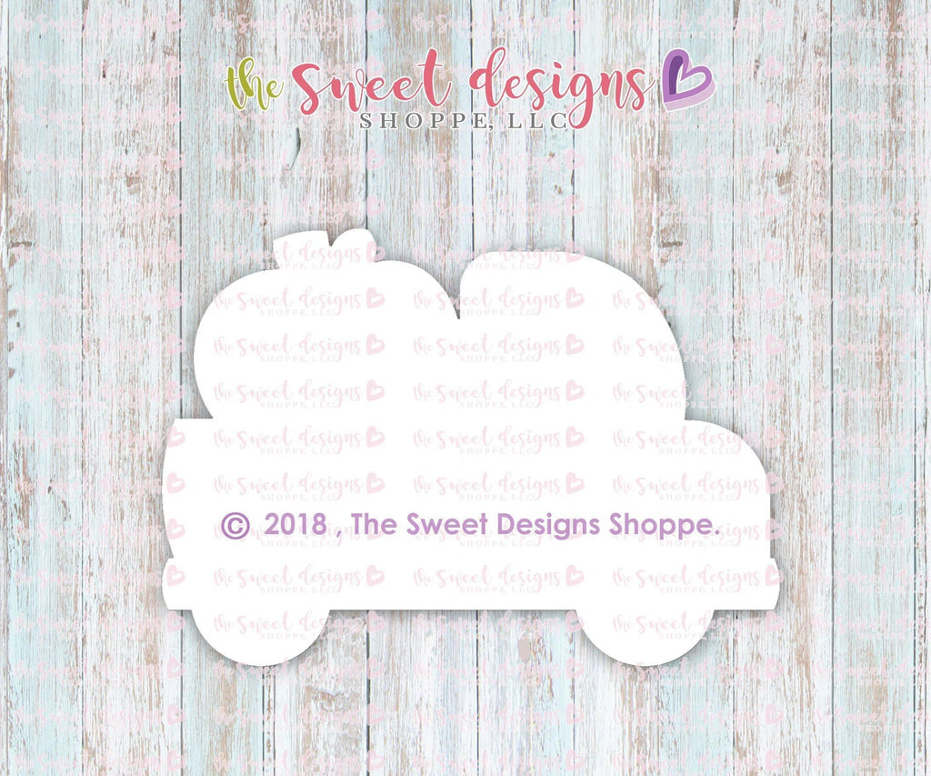 Cookie Cutters - Pumpkin Truck - Cookie Cutter - The Sweet Designs Shoppe - TSDS - - ALL,Autumn,Clothing / Accessories,Cookie Cutter,Fall,Fall / Halloween,Fall / Thanksgiving,Food,Food & Beverages,halloween,pilgrim,Promocode,thanksgiving