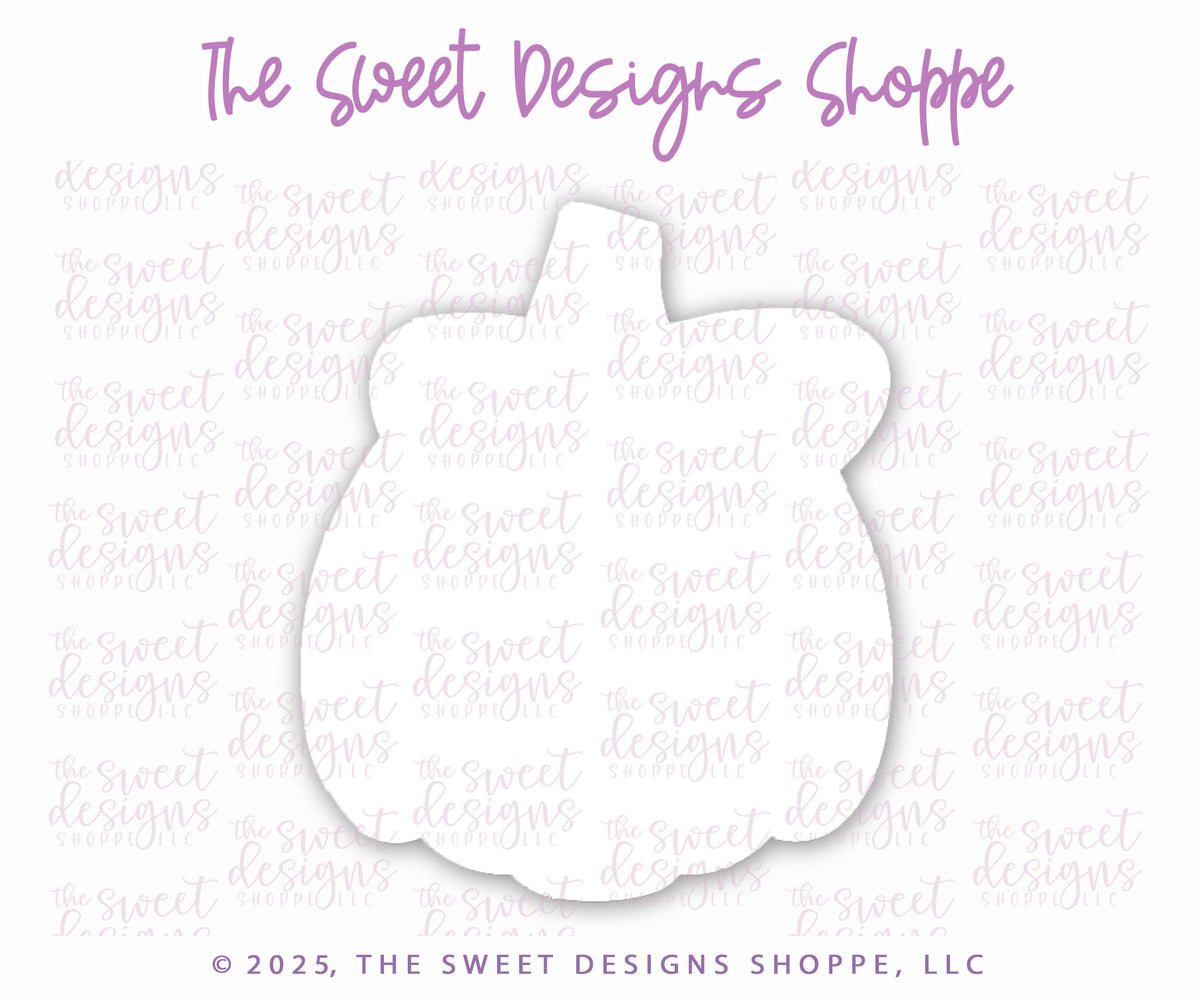 Cookie Cutters - Pumpkin with Bow - Cookie Cutter - The Sweet Designs Shoppe - TSDS - - ALL,basic pumpkin,Cookie Cutter,Coquette,Fall,Fall / Thanksgiving,Fall Halloween,Fall Vibes,five rib basic pumpkin,halloween,Halloween / Fall / Thanksgiving,happy halloween,Promocode,pumpkin with bow,STL