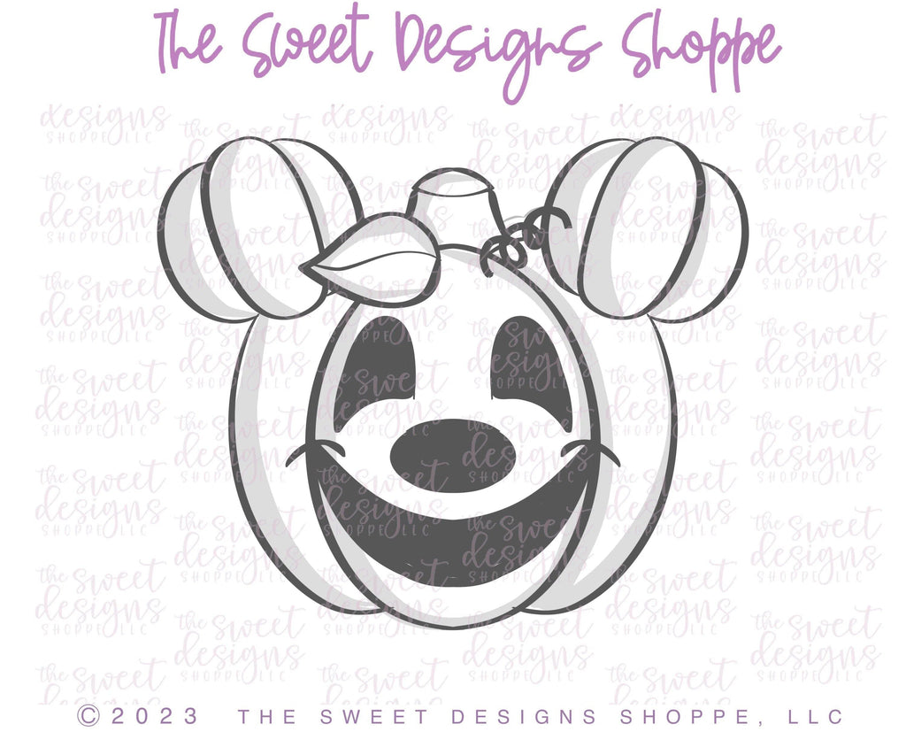 Cookie Cutters - Pumpkin with Ears ( CookieCon Orlando 2023) - Cookie Cutter - The Sweet Designs Shoppe - TSDS - - ALL,Cookie Cutter,CookieCon,fruit,fruits,Fruits and Vegetables,halloween,Hobbies,kids,Kids / Fantasy,mouse,Promocode,STL,Theme Park,Travel