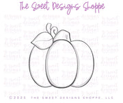 Cookie Cutters - Pumpkin with Leaf - Cookie Cutter - The Sweet Designs Shoppe - TSDS - - ALL,Cookie Cutter,Coquette,Fall,Fall / Thanksgiving,Fall Halloween,Fall Vibes,halloween,Halloween / Fall / Thanksgiving,happy halloween,Promocode,STL