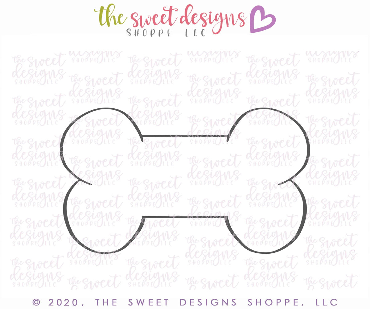Cookie Cutters - Puppy Bone - Cookie Cutter - The Sweet Designs Shoppe - TSDS - - ALL,Animal,animal plaque,Animals,Animals and Insects,Cookie Cutter,dog,home,house,Misc,Miscelaneous,Miscellaneous,pet,Promocode,STL