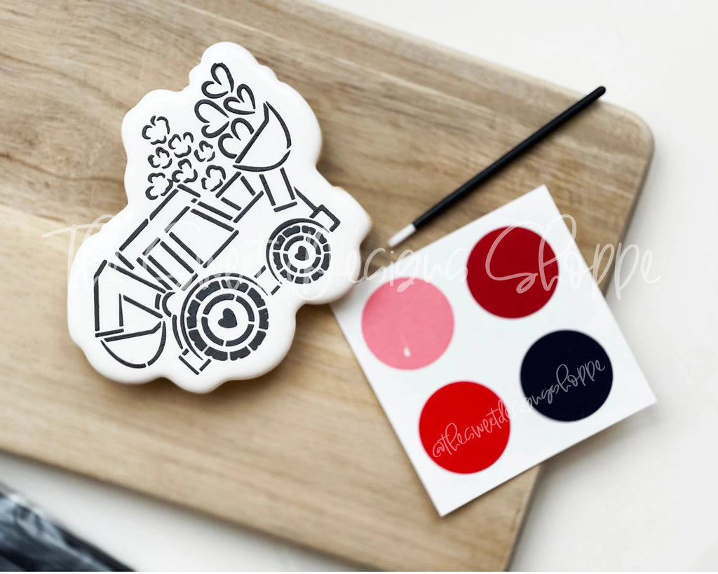 Cookie Cutters - PYOC Cookie Cutter - Tractor Cookie Cutter - Cookie Cutter Only - The Sweet Designs Shoppe - TSDS - - ALL,Cookie Cutter,Decoration,Farm,Paint Your Own Cookie,Promocode,PYO,PYOC,PYOC Cutter,tractor,tractor001,transportation,valentine,valentines