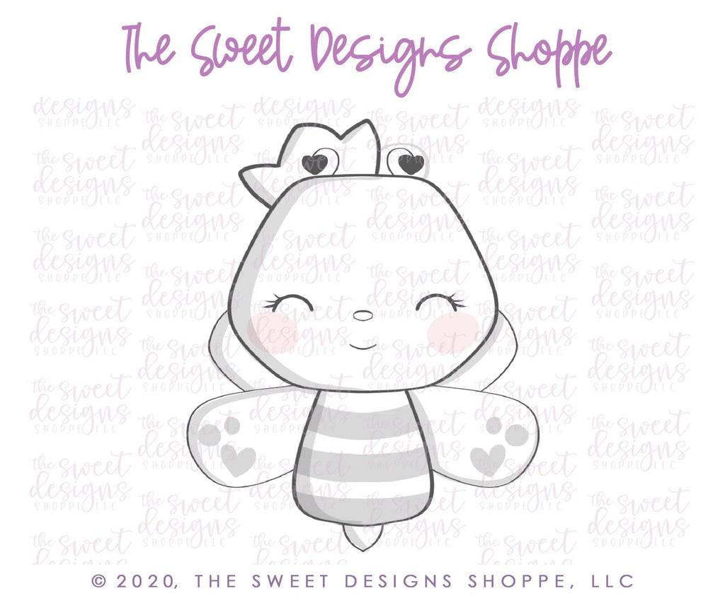 Cookie Cutters - Queen Bee - Cookie Cutter - Sweet Designs Shoppe - - ALL, Animal, Animals, Cookie Cutter, Insects, MOM, mothers day, Promocode, Valentines