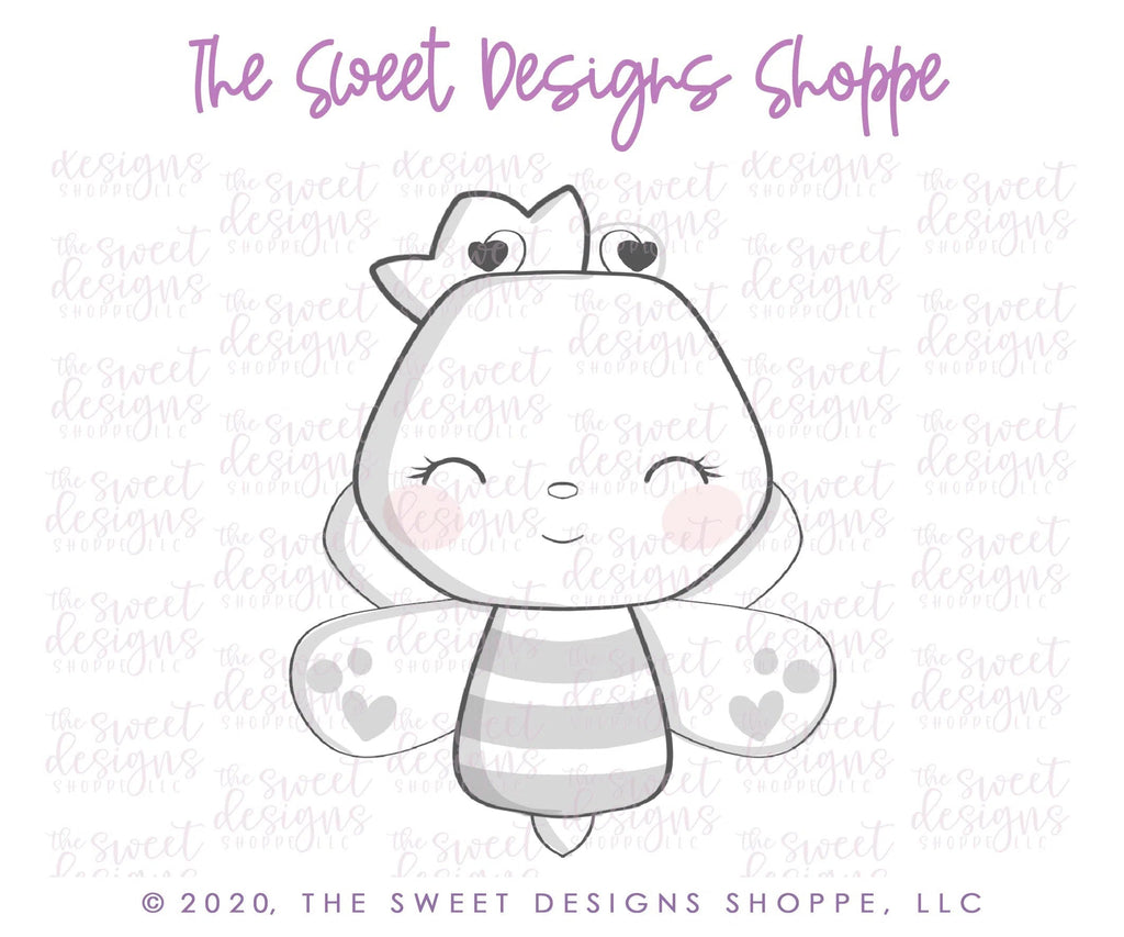 Cookie Cutters - Queen Bee - Cookie Cutter - Sweet Designs Shoppe - - ALL, Animal, Animals, Cookie Cutter, Insects, MOM, mothers day, Promocode, Valentines