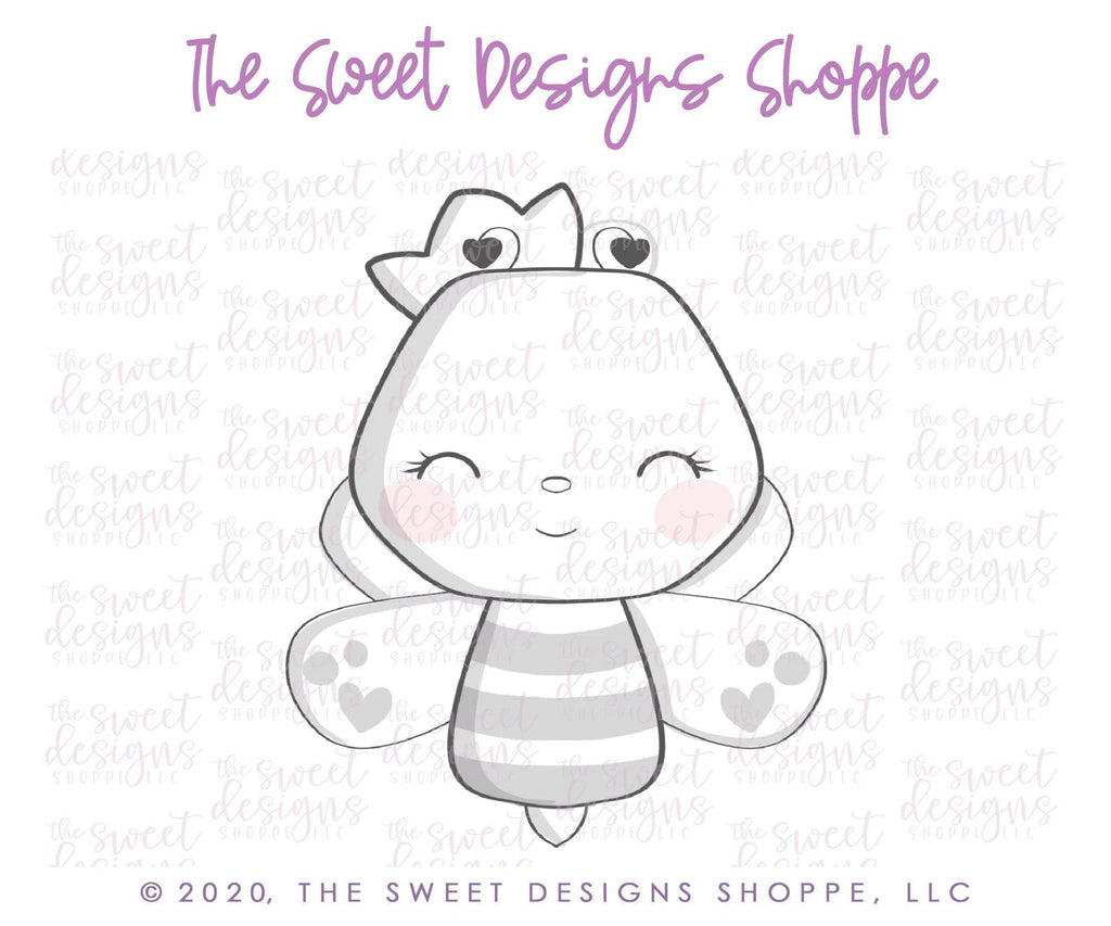 Cookie Cutters - Queen Bee - Cookie Cutter - The Sweet Designs Shoppe - - ALL, Animal, Animals, Cookie Cutter, Insects, MOM, mothers day, Promocode, Valentines