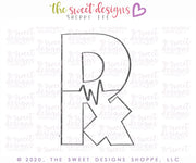 Cookie Cutters - R in HERO - Cookie Cutter - The Sweet Designs Shoppe - TSDS - - 041120,ALL,Cookie Cutter,Doctor,letter,Lettering,Letters,letters and numbers,MEDICAL,MEDICINE,NURSE,NURSE APPRECIATION,Promocode,text