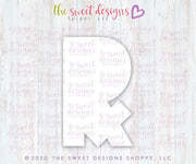 Cookie Cutters - R in HERO - Cookie Cutter - The Sweet Designs Shoppe - TSDS - - 041120,ALL,Cookie Cutter,Doctor,letter,Lettering,Letters,letters and numbers,MEDICAL,MEDICINE,NURSE,NURSE APPRECIATION,Promocode,text