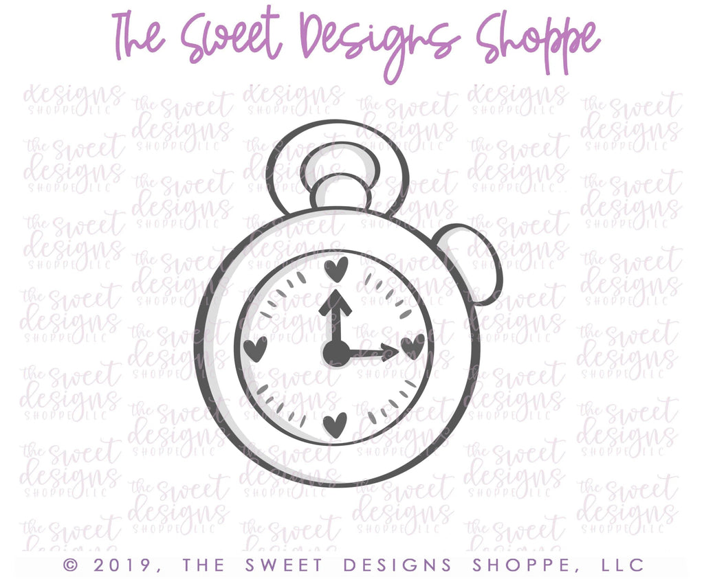 Cookie Cutters - Rabbit's Watch - Cookie Cutter - The Sweet Designs Shoppe - TSDS - - Accesories,Alice,ALL,Cookie Cutter,dad,Father,Fathers Day,grandfather,kids,Kids / Fantasy,Misc,Miscelaneous,Miscellaneous,Promocode,sport,sports,Wonderland