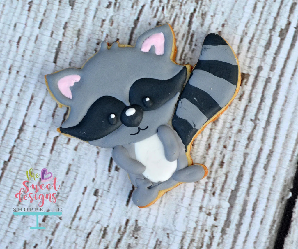 Cookie Cutters - Raccoon v2- Cookie Cutter - Sweet Designs Shoppe - - ALL, Animal, Animals, Animals and Insects, Cookie Cutter, Promocode, Woodland