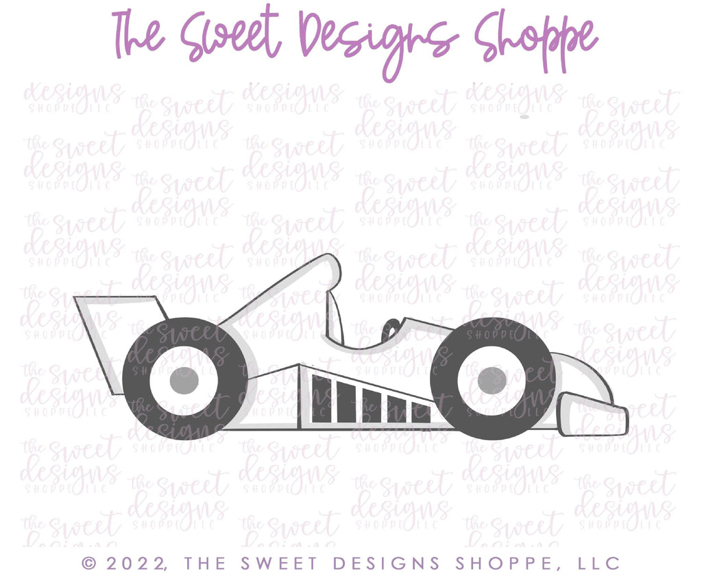 Cookie Cutters - Race Car - Cookie Cutter - The Sweet Designs Shoppe - TSDS - - ALL,baby toys,car,Cookie Cutter,formula,formula 1,kids,Kids / Fantasy,nascar,Promocode,race,sports,STL,toys,transportation