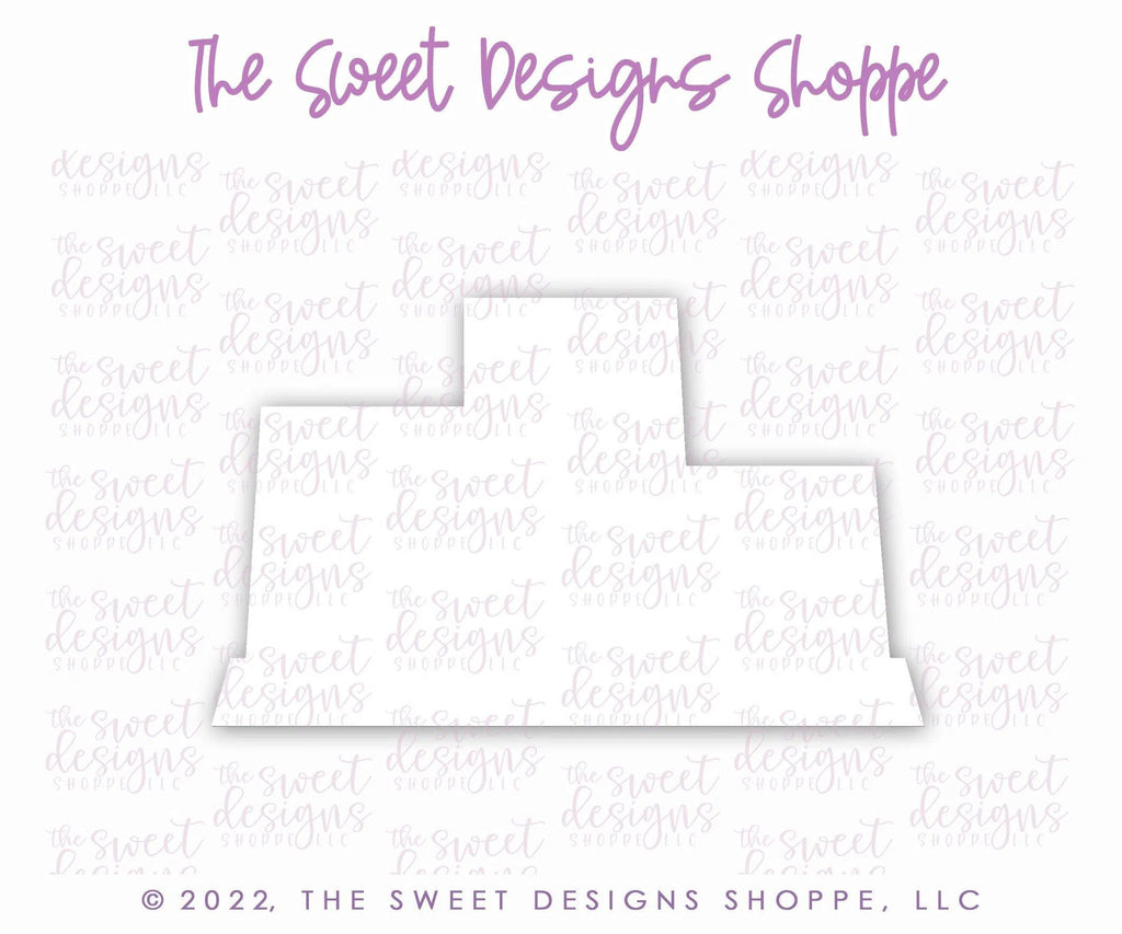 Cookie Cutters - Race Podium - Cookie Cutter - The Sweet Designs Shoppe - TSDS - - ALL,baby toys,car,Cookie Cutter,first place,formula,formula 1,kids,Kids / Fantasy,nascar,olympic,Promocode,race,sports,toys,transportation