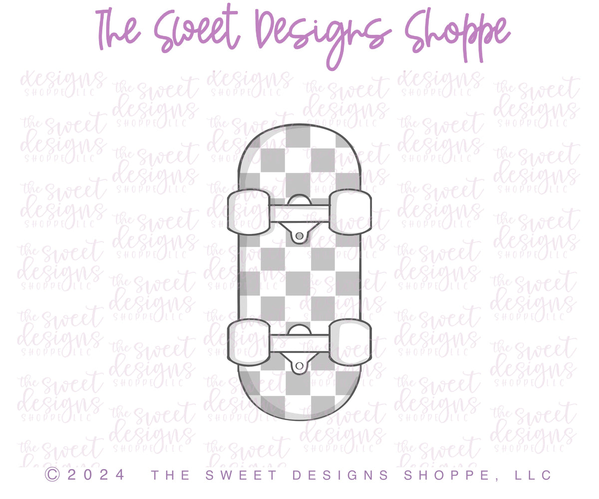 Cookie Cutters - Rad Dad & Skateboard Cookie Cutter Set - Set of 2 - Cookie Cutters - The Sweet Designs Shoppe - TSDS - - ALL,Cookie Cutter,dad,Father,Fathers Day,grandfather,Mini Sets,Plaque,Plaques,PLAQUES HANDLETTERING,Promocode,regular sets,set,sport,sports,STL,transportation