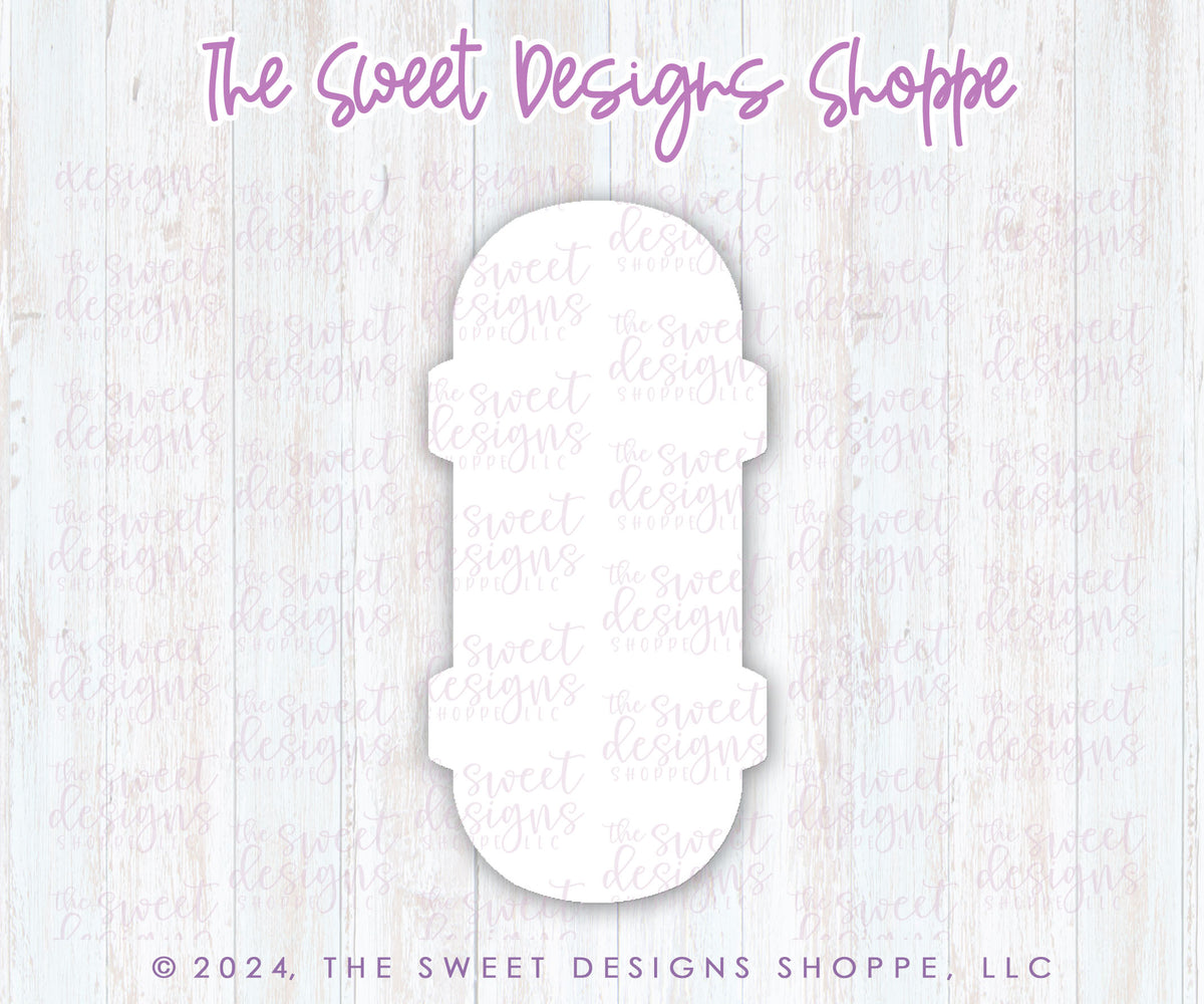Cookie Cutters - Rad Dad & Skateboard Cookie Cutter Set - Set of 2 - Cookie Cutters - The Sweet Designs Shoppe - TSDS - - ALL,Cookie Cutter,dad,Father,Fathers Day,grandfather,Mini Sets,Plaque,Plaques,PLAQUES HANDLETTERING,Promocode,regular sets,set,sport,sports,STL,transportation