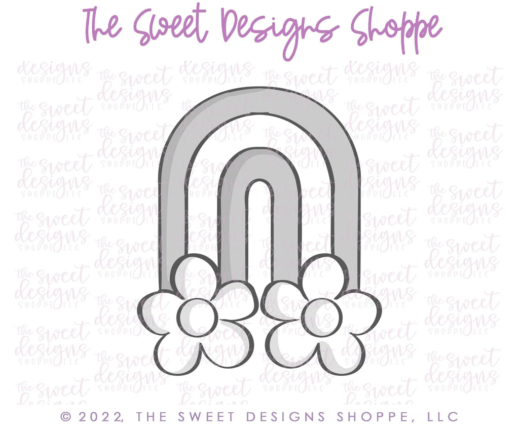 Cookie Cutters - Rainbow Retro - Cookie Cutter - The Sweet Designs Shoppe - TSDS - - Accesories,Accessories,accessory,ALL,Cookie Cutter,kids,Kids / Fantasy,Nature,Promocode,Retro,ST PATRICK,St Patrick’s Day,St. Pat,st. patrick's,STL,Vintage