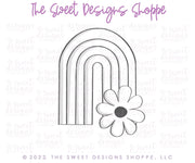 Cookie Cutters - Rainbow with Daisy - Cookie Cutter - The Sweet Designs Shoppe - TSDS - - ALL,Baby / Kids,Birthday,Cookie Cutter,Easter / Spring,kids,Kids / Fantasy,Nature,Promocode,Spring,ST PATRICK,St Patrick’s Day,St. Pat,st. patrick's,STL,Summer