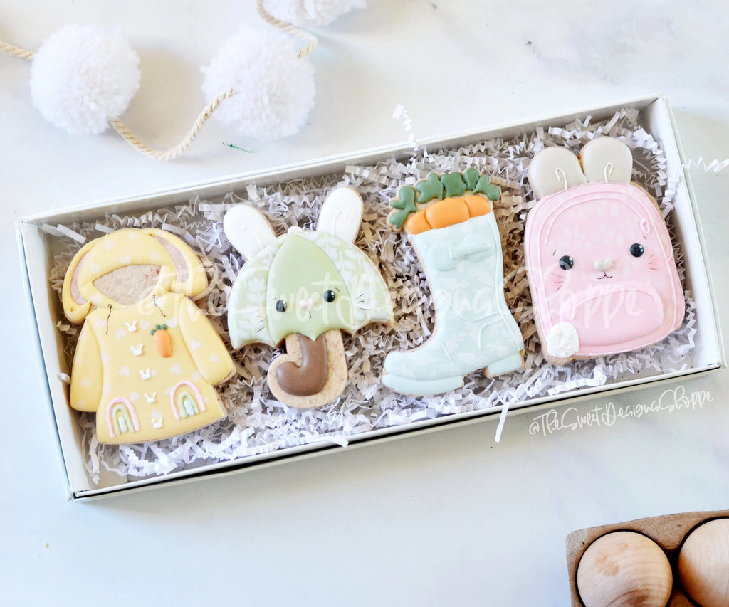 Cookie Cutters - Rainy Day Set - Cookie Cutters for Box 12" x 5" - The Sweet Designs Shoppe - TSDS - - ALL,Animal,Animals,Animals and Insects,Cookie Cutter,Easter,Easter / Spring,Promocode,regular sets,set,sets