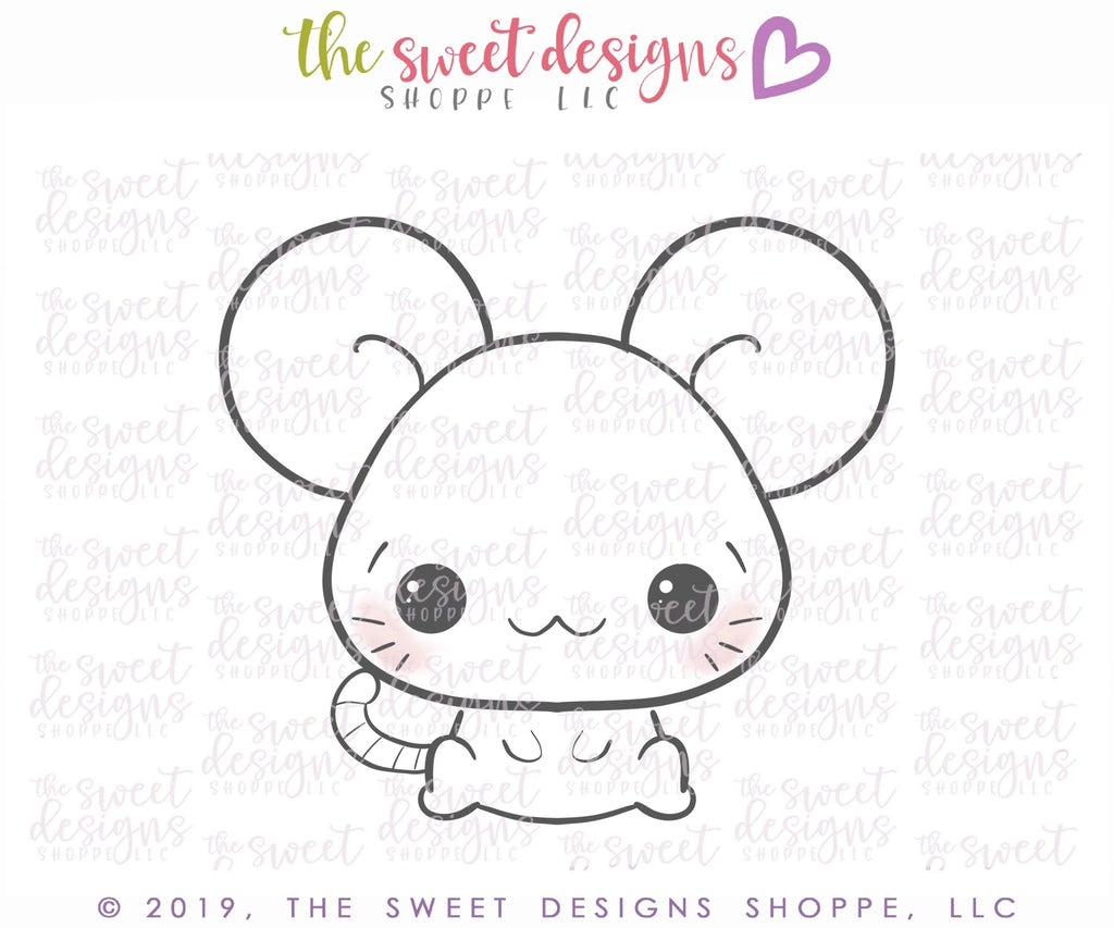 Cookie Cutters - Rat - Cookie Cutter - The Sweet Designs Shoppe - TSDS - - ALL,Animal,Animals,Animals and Insects,China,Chinese New Year,Cookie Cutter,fantasy,Holiday,kids,Kids / Fantasy,mouse,New year,Promocode