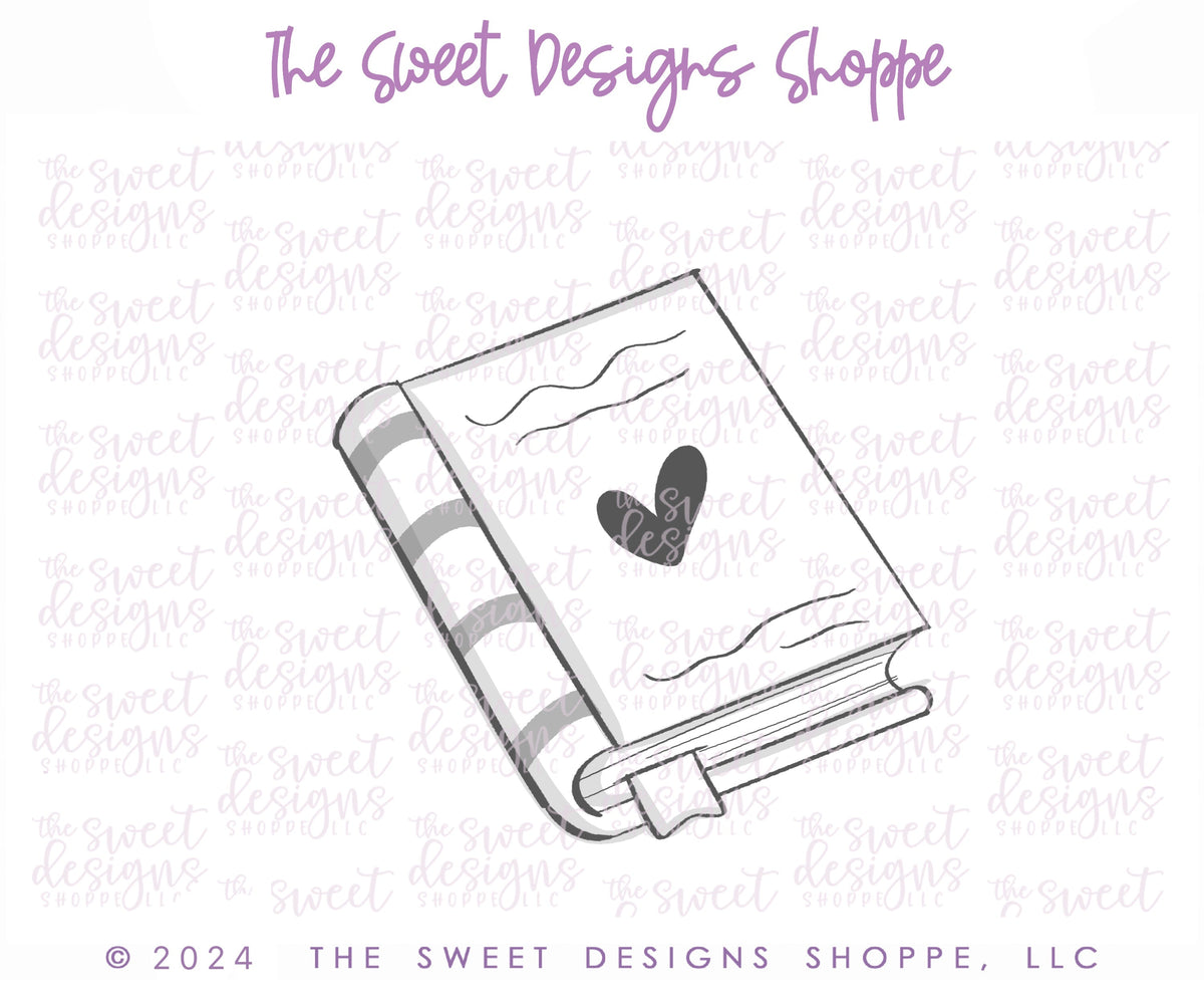 Cookie Cutters - Reading Club Book - Cookie Cutter - The Sweet Designs Shoppe - TSDS - - ALL,Cookie Cutter,Miscellaneous,Promocode,reading club book,STL,valentine,Valentine's