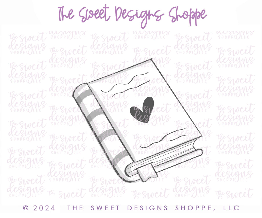 Cookie Cutters - Reading Club Book - Cookie Cutter - The Sweet Designs Shoppe - - ALL, Cookie Cutter, Miscellaneous, new, Promocode, reading club book, STL, valentine, Valentine's