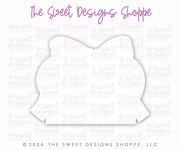 Cookie Cutters - Rectangular Coquette Plaque - Cookie Cutter - The Sweet Designs Shoppe - TSDS - - ALL,Birthday,Bridal,Bridal Shower,Bride,Cookie Cutter,Customize,Easter,Easter / Spring,Plaque,Plaques,Promocode,STL,Valentines,Wedding,Wedding Favors