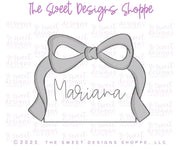 Cookie Cutters - Rectangular Coquette Plaque - Cookie Cutter - The Sweet Designs Shoppe - TSDS - - ALL,Birthday,Bridal,Bridal Shower,Bride,Cookie Cutter,Customize,Easter,Easter / Spring,Plaque,Plaques,Promocode,STL,Valentines,Wedding,Wedding Favors